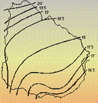 Isotermas anuales (promedio 20 a&ntilde;os) 