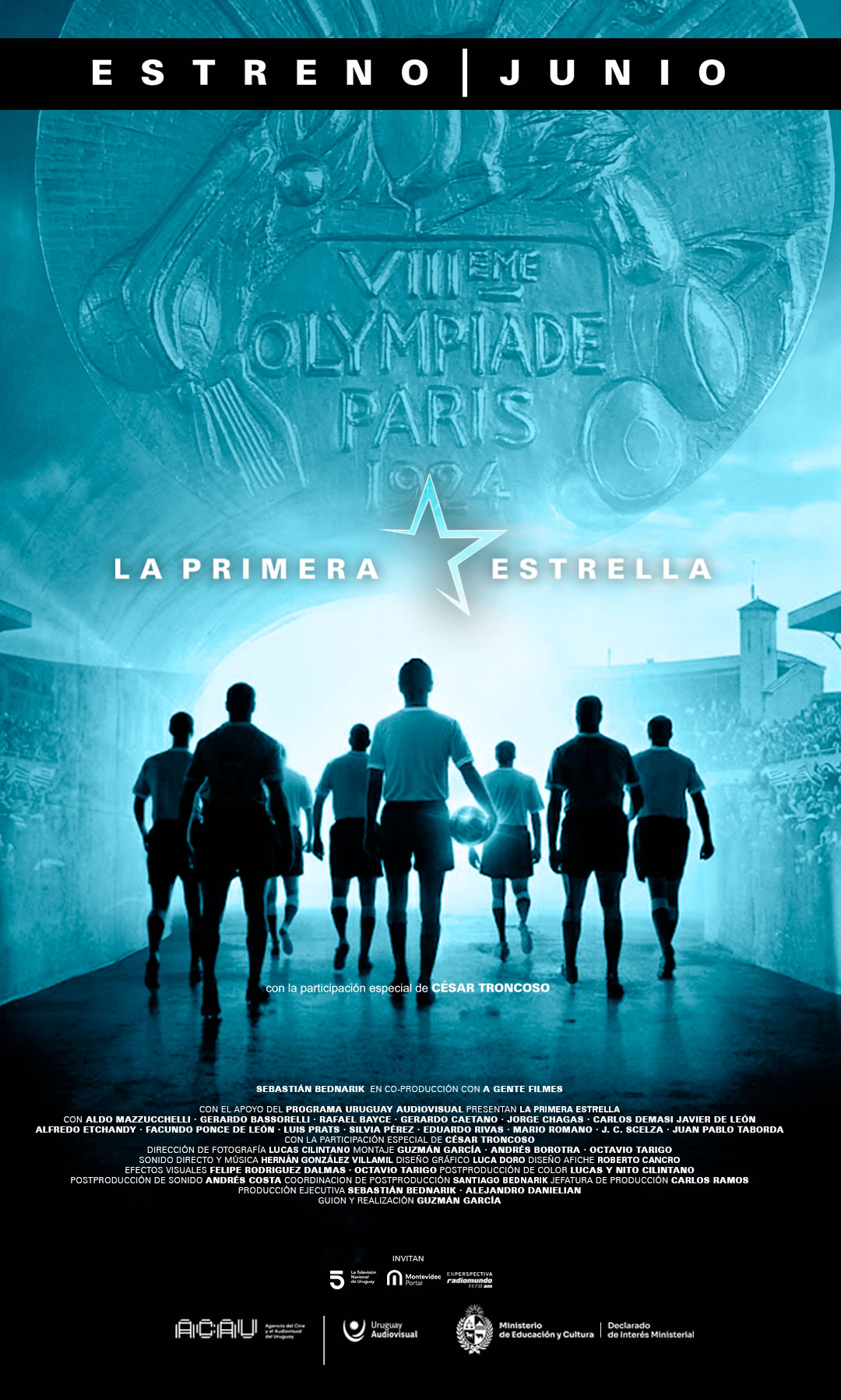 Poster oficial: La Primera Estrella, con la participación especial de César Troncoso